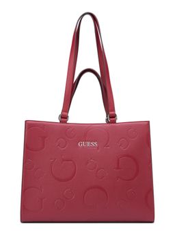 Guess - Red Textured Forber Shoulder Bag