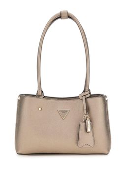 Guess - Metallic Brown Solid Meridian Shoulder Bag