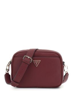 Guess - Wine Solid Meridian Crossbody Bag with Detachable Strap