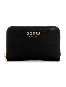 Guess - Black Solid Amorette Zip-Around Wallet
