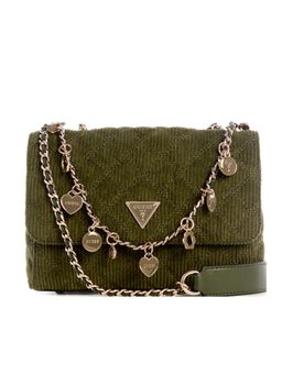 Guess - Olive Quilted Giully Crossbody Bag