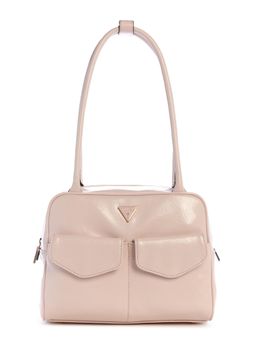 Guess - Pink Solid Waldena Shoulder Bag