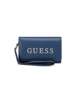 Guess - Blue Solid Tyrah Wallet