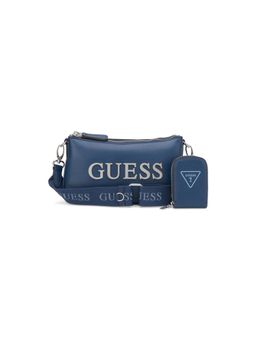 Guess - Navy Solid Tyrah Mini Crossbody Bag with Pouch