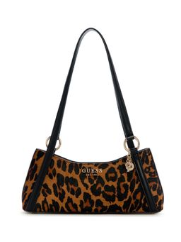 Guess - Brown Animal Print Domitilla Handbag
