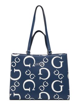 Guess - Navy Printed Forber Handbag