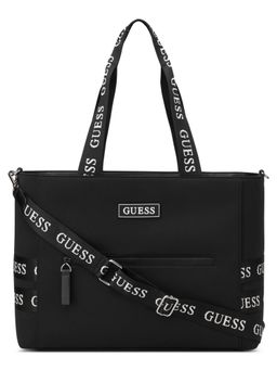 Guess - Black Solid Garnon Shoulder Bag