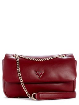 Guess - Red Solid Sunetra Convertible Crossbody Bag
