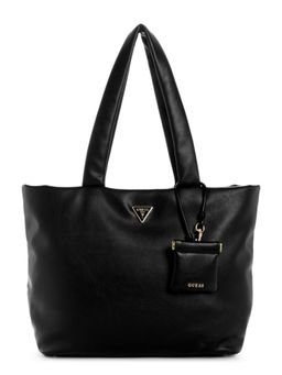 Guess - Black Solid Sunetra Tech Tote Bag with Pouch