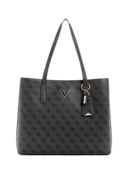 Guess - Charcoal Grey Printed Meridian Girlfriend Tote Bag