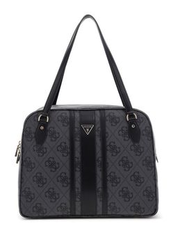 Guess - Charcoal Grey Printed Erenia Shoulder Bag