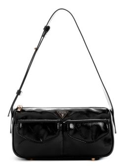 Guess - Black Solid Waldena Small Handbag