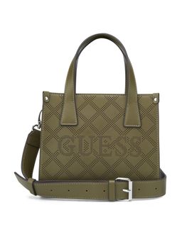 Guess - Olive Textured Forber Mini Tote Bag with Detachable Strap