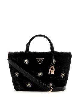 Guess - Black Embellished Shaida Tote Bag with Detachable Strap