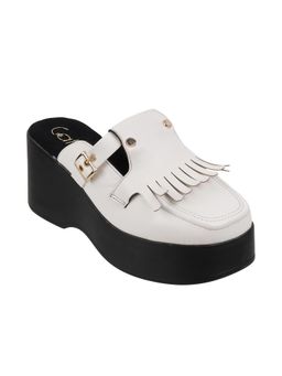 Catwalk - Women Stylised Heels Mules - White