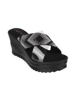 Catwalk - Women Stylised Wedges Heels - Black