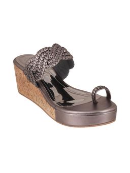 Catwalk - Women Stylised Wedges Heels - Silver