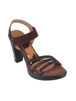 Catwalk - Women Stylised Cone Sandal Heels - Brown