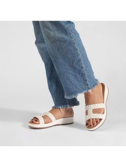 Catwalk - Women Stylised Platforms Sandals - White