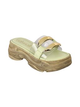 Catwalk - Women Stylised Platforms Sandals Heels - Green