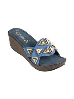 Catwalk - Women Stylised Wedges Heels - Blue