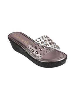 Catwalk - Women Stylised Wedges Heels - Silver