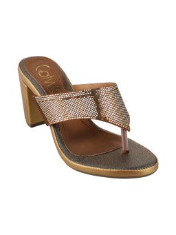 Catwalk - Women Stylised Chunky Sandal Heels - Brown