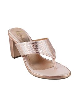 Catwalk - Women Stylised Chunky Sandal Heels - Gold