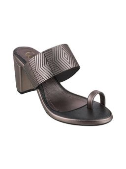 Catwalk - Women Stylised Chunky Sandal Heels - Silver