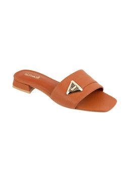 Catwalk - Women Stylised Chunky Snadal Heels - Tan