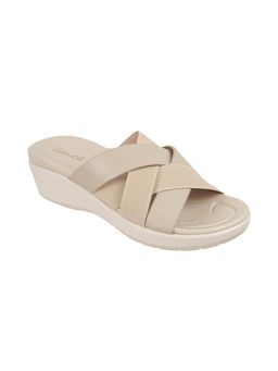 Catwalk - Women Stylised Platforms Sandals - Beige