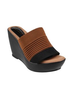 Catwalk - Women Stylised Wedges Heels - Tan