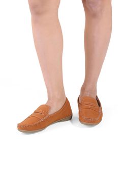 Catwalk - Women Stylised Loafers - Tan