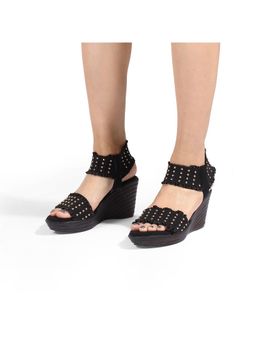 Catwalk - Women Stylised Wedges Heels - Black