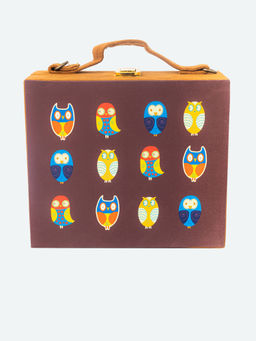 NR by Nidhi Rathi - Printed Brown Clutch