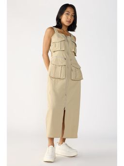 FREAKINS - Fawn Beige Cargo Dress