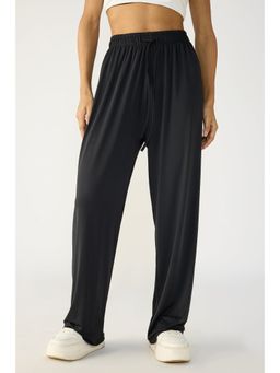 FREAKINS - Black Elasticated Korean Pant
