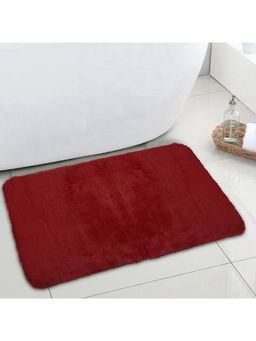 OBSESSIONS - Super Soft Anti-Skid Bath Mat, Burgundy