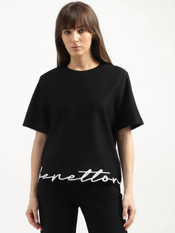 United Colors of Benetton - Relaxed Fit Crew Neck Solid T-shirt
