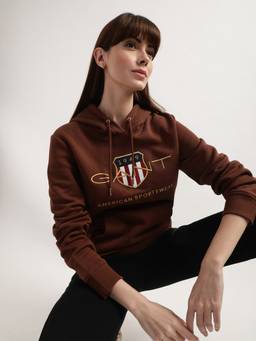 GANT - Women Brown Regular Sweatshirt