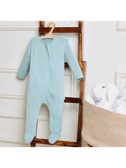 Softsens Baby - Aquifer Teal Bamboo Zipper Bodysuits