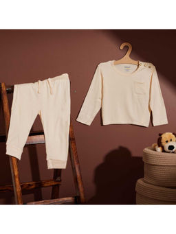 Softsens Baby - Buttercream Beige Bamboo T-Shirt & Joggers (Set of 2)