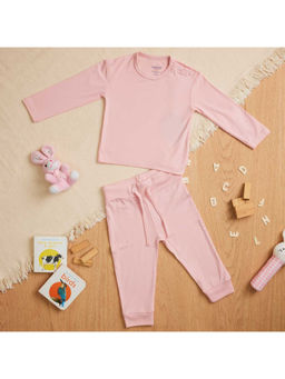 Softsens Baby - Coral Blush Pink Bamboo T-Shirt & Joggers (Set of 2)
