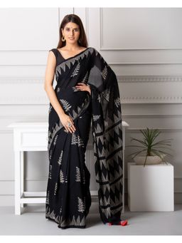 Mayurie - Nova Handblock Printed Moonga Cotton Saree