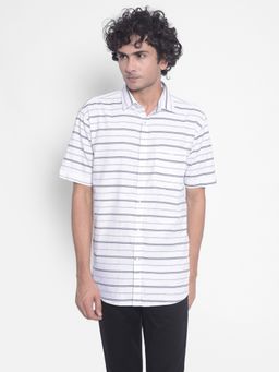 CRIMSOUNE CLUB - Men's White Stripes Shirt