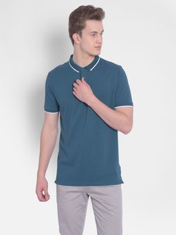 CRIMSOUNE CLUB - Men's Navy Blue Polo T-shirt