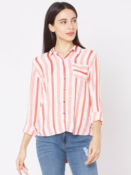 Spykar - White Cotton Regular Fit Shirts for Women