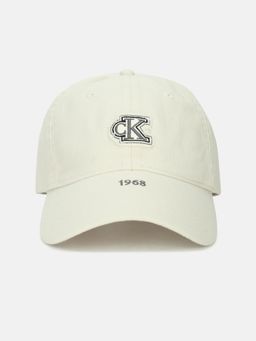 Calvin Klein - Solid White Cotton Baseball Cap