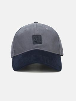 Calvin Klein - Colorblock Grey Cotton Baseball Cap