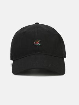 Calvin Klein - Solid Black Cotton Baseball Cap